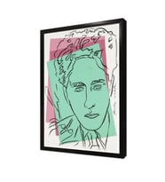 Jean Cocteau By Andy Warhol Çerçeveli Mdf Tablo