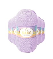 Northcity Elite Baby El Örgü İpi - Tüylenmeyen Bebek Yünü (5'li Paket) Mine Çiçeği 5090
