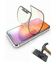 Oppo A12 Ekran Koruyucu Full Kavisli Tam Kaplayan HD Esnek Film (Siyah)