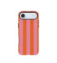 iPhone 17 Air Vorian Çift Katmanlı Kılıf Tangerine Rose Stripe