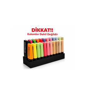 30 Adet Kapasiteli Kalem Standı Çoklu Masaüstü Kalemlik Organizer Sert Plastik Kalem Tutucu Stand
