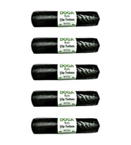 Ecoplast Battal Boy Siyah Çöp Torbası Poşeti - 300 Gr. - 75 x 90 Cm / 10 Adetlik 5 Rulo