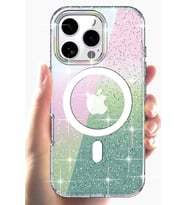 Joko Apple iPhone 15 Pro Rasasi Simli Magsafe Kapak - Şeffaf