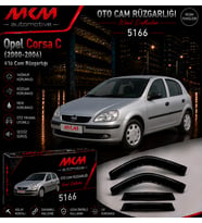 Opel Corsa C (2000-2006) 4'lü Mugen Cam Rüzgarlığı