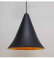 MYLİGHTS  RETRO RUSTİK METAL SARKIT AVİZE SİYAH  İÇİ ALTIN
