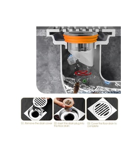 3.2x4.5 cm Koku Giderici Lavabo Tıkacı Banyo Küvet Süzgeci Gider Tıkanma Önleyici Çekvalfli Adaptör (Turuncu)