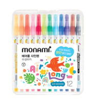 Monami Airlong Kurumayan Keçeli Kalem Seti 12 Renk Kapakları Açık Kalsa Bile Kurumayan Su Bazlı Çocu