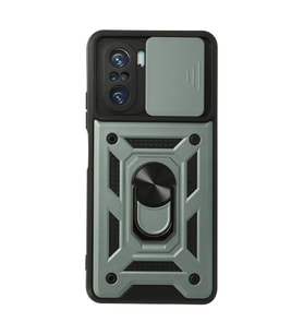 Xiaomi Poco F3 Kılıf Pars Lens Yüzüklü Silikon - Yeşil
