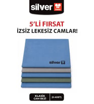 Mikrofiber 5'li 40x50cm Klasik Cam Bezi