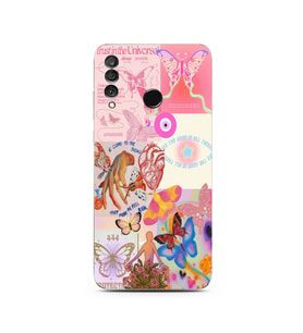 Huawei P30 Lite Uyumlu Baskılı Yumuşak Silikon Şeffaf Telefon Kılıfı