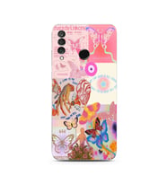 Huawei P30 Lite Uyumlu Baskılı Yumuşak Silikon Şeffaf Telefon Kılıfı