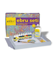 Artdeco Profesyonel Ebru Seti 35x50 cm. 10 Renk 
