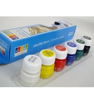 Südor Akrilik Boya Şişe Su Bazlı 15 ML 6 Renk SD121 (Karışık)