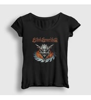 Presmono Kadın Siyah Dragon V2 Blind Guardian T-Shirt 378582tt