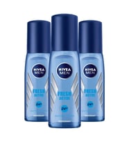 NIVEA Deodorant Erkek Fresh Active Pump Sprey 75 ml X3