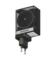 Sharge Retractable 65 GaN Şarj Cihazı - Siyah