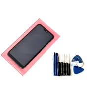 Tkgz - P20 Lite Uyumlu Lcd Ekran Dokunmatik - FULL ÇITALI +TAMİR SETİ SİYAH