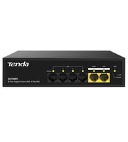 Tenda S106PC 6-Portlu 10/100 Mbps Lite Poe Uplink Switch (4 Port Poe Destekli 55W Toplam Güç)