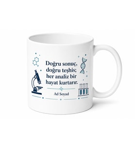 Tıbbi Laboratuvar Teknikleri Öğrencisine Analiz Sonuçları Doğruluk Kupa Hediye Bardak