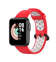 Xiaomi Redmi Watch 2 Lite Uyumlu Kordon Silikon Esnek Yumuşak Delikli Spor KRD-02 Kayış