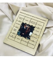 Sevgiliye Özel Fotoğraflı Puzzle Çerçeve