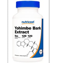 Nutricost Yohımbe Bark Extract 450mg (9mg Yohimbine Alkaloids), 120 Capsules - Extra Strength.USA Version.3533