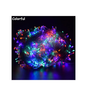 Parti 100 Ledli Fişli Led, Dekor Lambası Animasyonlu 10m Rgb Yılbaşı Ağacı Işığı 10m