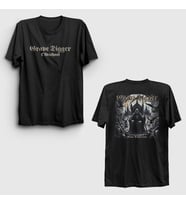 Presmono Unisex Siyah Bone Collector Grave Digger Sırt Baskılı T-Shirt 548093tt