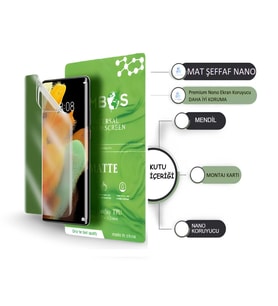 Huawei P10 PLUS NANO Ekran Koruyucu ULTRA İnce Esnek MAT ŞEFFAF - Umbos