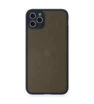 Apple iPhone 11 Pro Max Kılıf Montreal Silikon Kapak - Lacivert