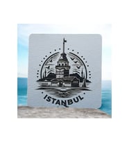 6 Lı Mdf Bardak Altlığı Dekoratif ECCECA1023