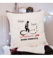 Atatürk ( 1881-1938 - Sevgi Saygı ve Özlemle ) Tasarımlı Yastık