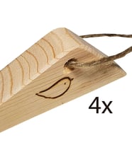 Barış Dizayn Kuş desenli İpli Kapı altlığı kapı stoperi stopper kapı durdurucu (4lü paket)