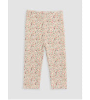 LCW Kids Ekru Normal Bel Skinny Fit Fitilli Kız Çocuk Tayt