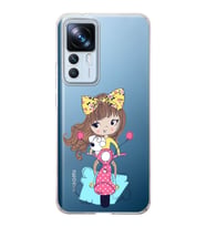 Xiaomi Mi 12t Pro Uyumlu Kamera korumalı Kapak Vespagirl Tasarımlı  Şeffaf Kılıf