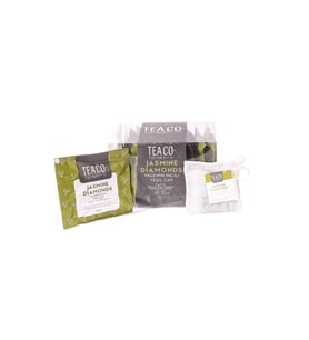 Tea Co. JASMINE DIAMONDS - YASEMİNLİ YEŞİL ÇAY MÜSLİN ÇAY POŞETİ