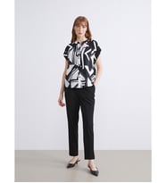 LCWAIKIKI Classic Siyah Beli Lastikli Kadın Pantolon