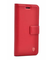 LG G3 Uyumlu Kılıf Zore New Delüxe Kapaklı Standlı Kılıf (Kırmızı)