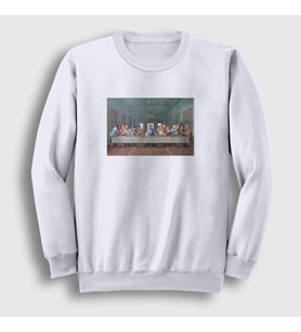 Presmono Unisex Beyaz Supper Dizi The Office Sweatshirt 346080tt