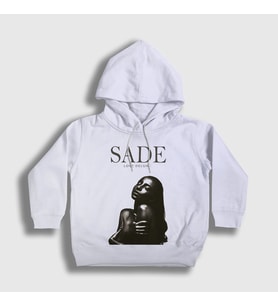 Presmono Unisex Çocuk Beyaz Love Deluxe Sade Kapüşonlu Sweatshirt 555007tt