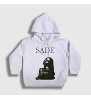 Presmono Unisex Çocuk Beyaz Love Deluxe Sade Kapüşonlu Sweatshirt 555007tt