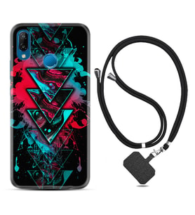 Huawei P20 Lite Mate 10 20 Lite Pro P40 Lite KılıfBoyun Askılı Silikon Down 1719