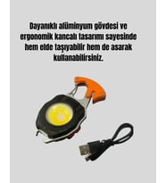 Usb Şarjlı Mini Led Anahtarlık Fener