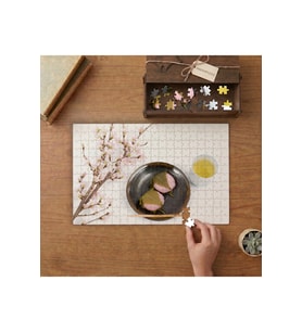 Japon Geleneksel Tatlı Sakur Mochi Tasarımı 240 parça Ahşap Puzzle Ahşap Kutuda MP01820