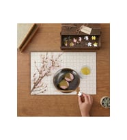 Japon Geleneksel Tatlı Sakur Mochi Tasarımı 240 parça Ahşap Puzzle Ahşap Kutuda MP01820