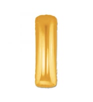 Altın Sarısı Folyo Harf Balon 1 Metre (Standart)