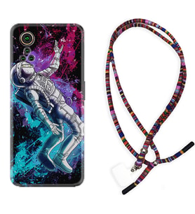 General Mobile GM 21 Pro GM 22 Pro Plus Kılıf Boyun Asklı Rasta Silikon Astronot Signs 1753