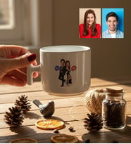 Kişiye Özel Karikatürlü Cool Sevgililer T Kupa Sevgililer Günü Hediyesi