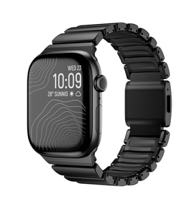 Watch 10 46mm Kordon KRD-151 Metal Silikon Kordon Siyah