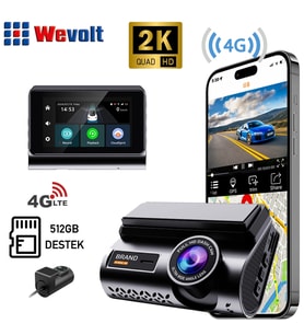 WEVOLT HB-30 YENİ 4G UZAKTAN İZLEMELİ 2K ARAÇ KAYIT KAMERASI